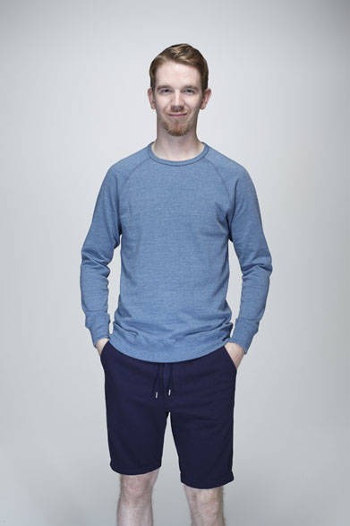 クルーネックスウェット9936円、ショーツ1万9440円