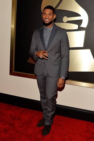 Usher｜アッシャー<br /><br />最優秀R&Bパフォーマンス賞と最優秀R&Bソング賞にノミネートされたアッシャー。<br /><br />タキシード：カルバン・クライン コレクション