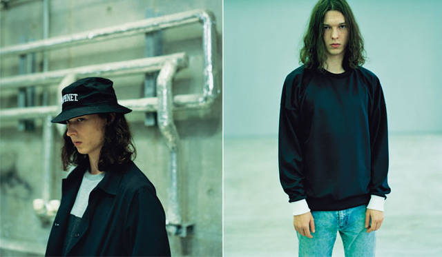 左／ブルゾン3万7800円、スウェット2万520円、ハット7560円右／カットソー2万520円、パンツ4万1040円