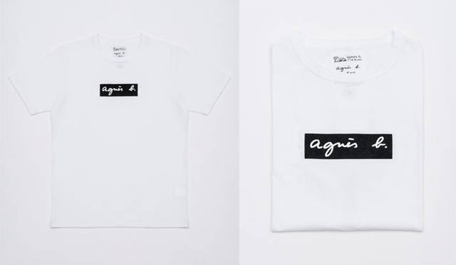 「agnès b. pour adam et ropé」　ロゴプリントTシャツ（HOMME）8640円