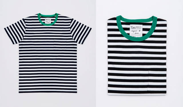 「agnès b. pour adam et ropé」　ボーダーポケットTシャツ（HOMME）1万2420円（3月27日（金）発売）