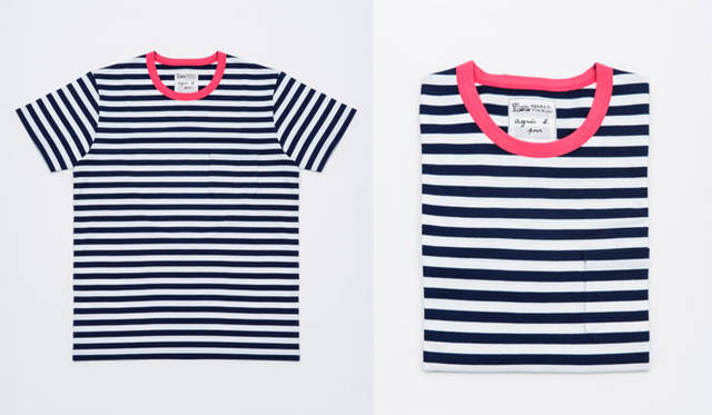 「agnès b. pour adam et ropé」　ボーダーポケットTシャツ（HOMME）1万2420円（3月27日（金）発売）