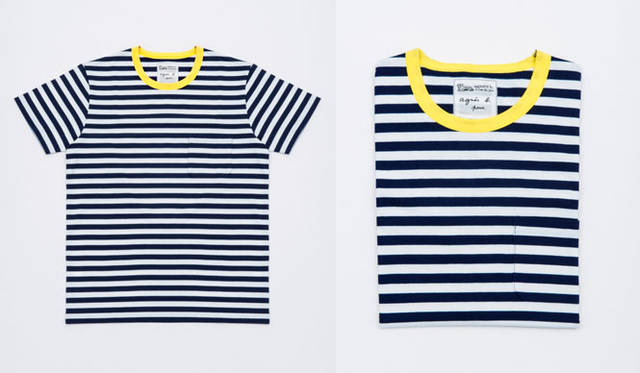 「agnès b. pour adam et ropé」　ボーダーポケットTシャツ（HOMME）1万2420円（3月27日（金）発売）