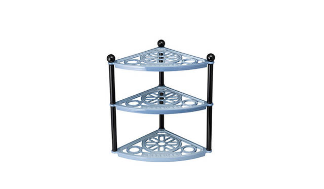 <strong>ポット・スタンド（3段）</strong><br />カラー｜コースタルブルー<br />価格｜4万2000円（縦26.5×横40×高さ41cm）