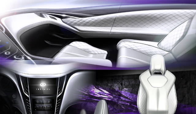 インフィニティ Q60 コンセプトのデザインスケッチ