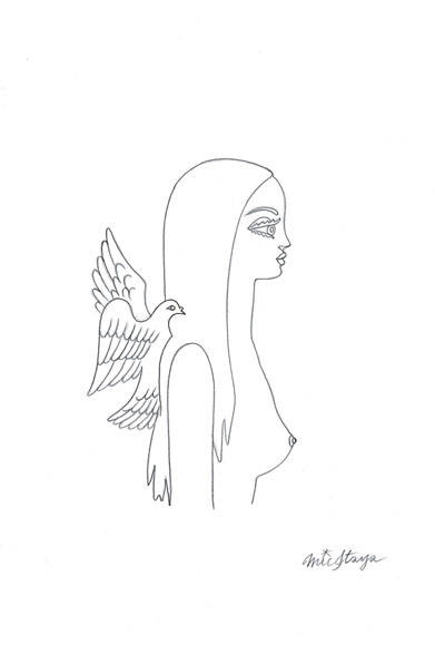 「DOVE AND GIRL / LINE」