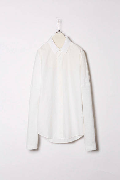 Washed Cotton Combination Shirt WHITE 2万2680円