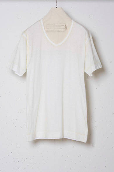 Opaque Print Vneck Tee YELLOW 1万1880円