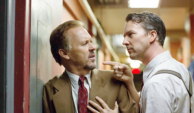 <strong>作品賞監督賞撮影賞脚本賞『バードマン　あるいは（無知がもたらす予期せぬ奇跡）』</strong>製作国：アメリカ監督：アレハンドロ・ゴンザレス・イニャリトゥ（Alejandro González Iñárritu）撮影：エマニュエル・ルベツキ（Emmanuel Lubezki）