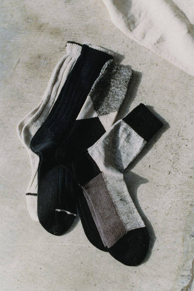 ソックス From left to right：3240円、3240円、3780円、3240円（すべてマーガレット・ハウエル）