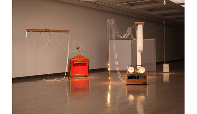 Yuko Mohri <br />I/0 - Chamber of a musical composer <br />2014<br /> venues - Yokohama Museum, Yokohama Triennale 2014<br /> photo by Yuko MOHRI