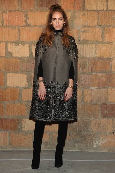 Chiara Ferragni｜キアラ・フェラー二</br></br>ディーゼル ブラック ゴールドのファッションショー会場・ニューヨーク