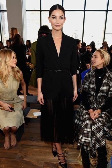 Lily Aldridge｜リリー・オルドリッジ</br></br>マイケル・コースのファッションショー会場・ニューヨーク