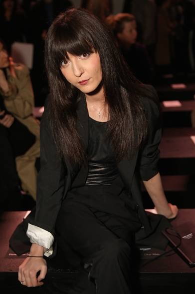 Irina Lazareanu｜イリナ・ラザレアヌ</br></br>サンローランのファッションショー会場・パリ</br></br>COURTESY OF SAINT LAURENT