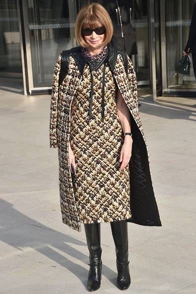 Anna Wintour｜アナ・ウィンター</br></br>ルイ・ヴィトンのファッションショー会場・パリ