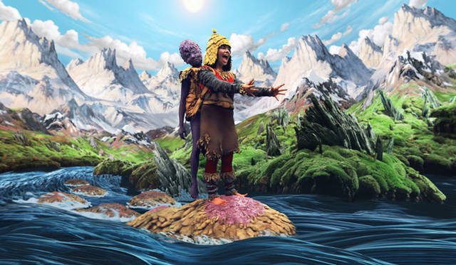 Björk. Still from “Wanderlust” directed by Encyclopedia Pictura, 2008.<br/>Courtesy Wellhart Ltd & One Little Indian.