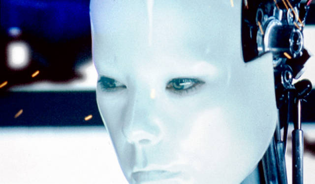 Still from the “All Is Full of Love” music video. 1999. Directed by Chris Cunningham. Music by Björk. <br/>Image courtesy of One Little Indian