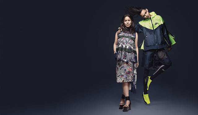<strong>NikeLab｜ナイキラボ</strong><br />「NikeLab × sacai コレクション」<br />左／sacaiデザイナー阿部千登勢氏