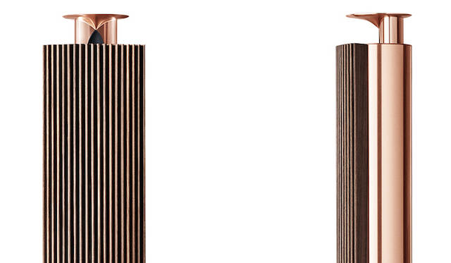 <strong>Bang & Olufsen  ｜バング＆オルフセン Love Affair Collection BeoLab 18</strong><br />スレンダーなストレートラインのスピーカー。抜群のワイヤレス性能で、妥協のない音響を制限なく楽しむことができる。その佇まいは彫刻のよう。107万円（税抜） 