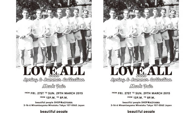 <strong>beautiful people｜ビューティフルピープル</strong><br />「メンズフェア」開催