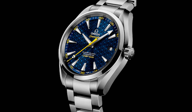 <strong>シーマスター アクアテラ ジェームズ・ボンド 007リミテッド</strong><br>ケース｜ステンレススチール<br />直径｜41.5mm<br />厚さ｜13.46mm<br />ムーブメント｜自動巻き（Cal.8507、マスター コーアクシャル）<br />機能｜日付表示、1万5007ガウス以上の耐磁性能<br />ブレスレット｜ステンレススチール（コーテッドナイロン製のスペアベルト付属）<br />防水性｜150ｍ<br />限定数｜世界限定1万5,007本<br />発売時期｜8月予定<br />予価｜71万円（税抜）