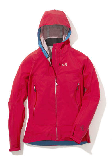 <strong>MILLET｜ミレー</strong><br />2015年春夏ウィメンズコレクション<br />まるでもう一枚の素肌。驚異の透湿性を誇る先鋭的ジャケット。「ダブルセブン 50000 ストレッチジャケット」3万1320円