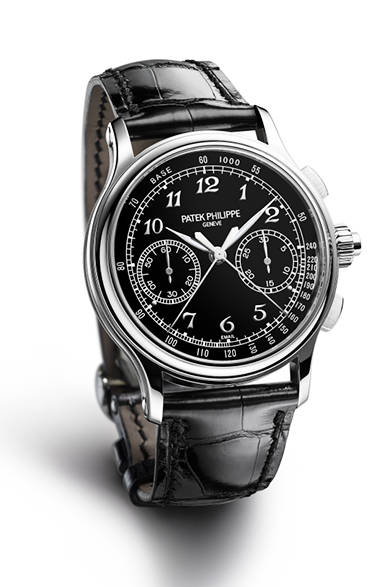 <strong>スプリット秒針クロノグラフ5370</strong><br/>ケース｜950プラチナ<br />直径｜41mm<br />厚さ｜13.56mm<br />ムーブメント｜手巻き（Cal.CHR 29-535 PS）<br />機能｜スプリット秒針クロノグラフ（30分積算計）<br />ストラップ｜アリゲーター<br />防水性｜3気圧<br />発売時期｜2015年秋以降予定<br />予価｜2843万6400円<br />