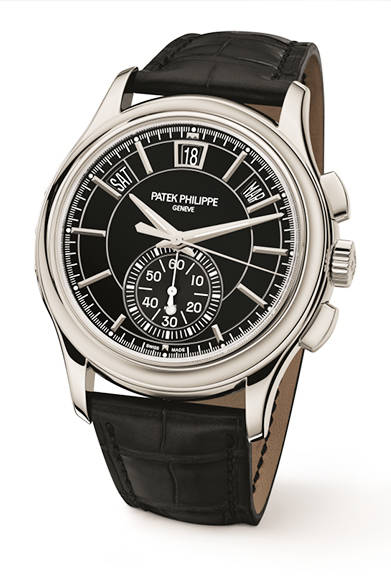 <strong>年次カレンダー搭載自動巻クロノグラフ5905P</strong><br/>ケース｜950プラチナ<br/>直径｜42mm<br/>厚さ｜14.3mm<br/>ムーブメント｜自動巻き（Cal.CH 28-520 QA 24H）<br/>機能｜月・曜日・日付表示（2月末日の日付調整のみですむ年次カレンダー機構）、クロノグラフ（60分積算計）<br/>ストラップ｜アリゲーター<br/>防水性｜３気圧<br/>発売時期｜今秋以降<br/>予価｜892万800円（税込み）