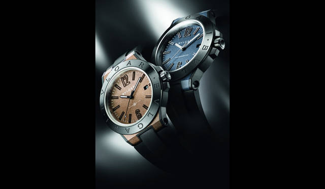 <strong>ディアゴノ マグネシウム コンセプトウォッチ</strong><br />ケース｜マグネシウム＋PEEK＋チタン<br />直径｜41mm<br />ムーブメント｜自動巻き<br />機能｜日付表示、コンセプトウォッチはセキュリティを確保したNFCチップとアンテナを時計に搭載<br />ストラップ｜ラバー<br />防水性｜10気圧<br />発売時期｜未定<br />予価｜未定<br /><br />ブルガリ ジャパン<br />Tel. 03-6362-0100<br />http://www.bulgari.com/ja-jp/<br />