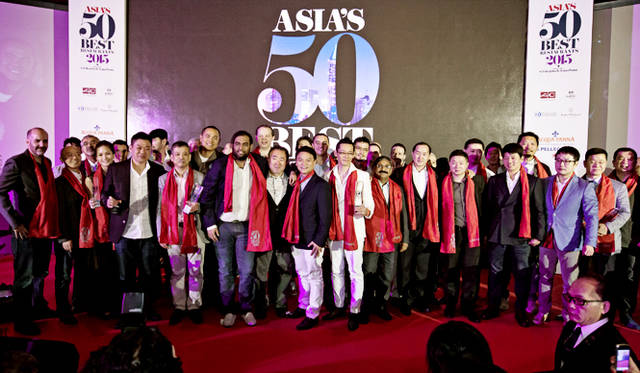 シンガポールの授賞式に駆けつけたシェフたち