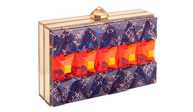 <strong>LAILA TOKIO｜ライラ・トウキョウ</strong><br />2015年春夏「Carnival collection」 「CORCOVADO」（17.5×11×6cm・120cmチェーン付き）17万6040円