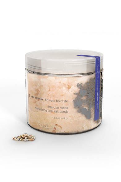 <strong>red flower｜レッドフラワー</strong><br /><br />ボディスクラブ「イスラ ダス ロカス リヴァイタライジング シーソルト スクラブ」フレンチラベンダー<br />5940円