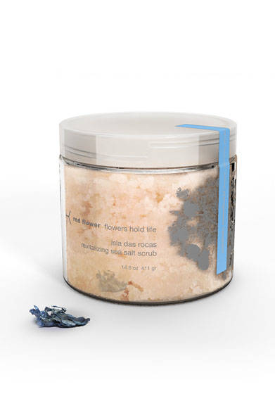 <strong>red flower｜レッドフラワー</strong><br /><br />ボディスクラブ「イスラ ダス ロカス リヴァイタライジング シーソルト スクラブ」アイスランディックムーンフラワー<br />5940円