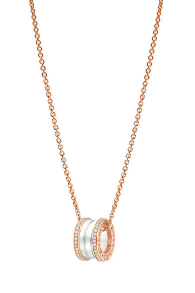 ネックレス［ピンクゴールド×ダイヤモンド×ホワイトセラミック］　56万1600円