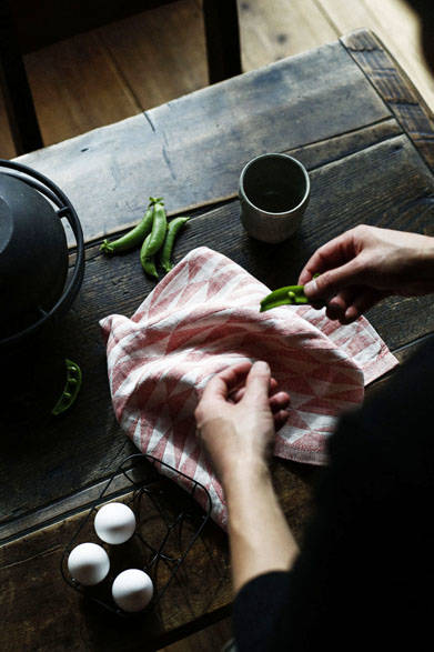 <strong>LAPUAN KANKURIT｜ラプアン カンクリ</strong><br />「TRIANO（トリアノ）」　Washed Linen　キッチンタオル