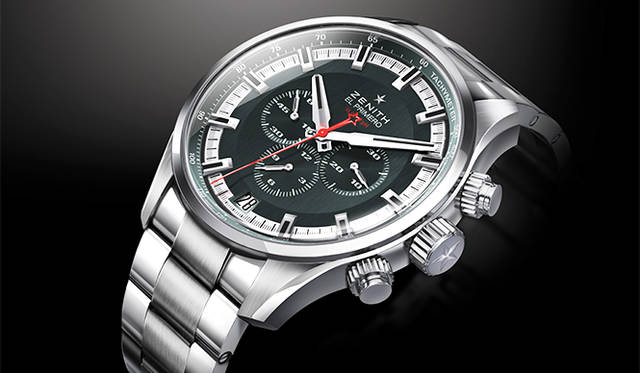 <strong>エル・プリメロ スポーツ</strong><br />ケース｜ステンレススチール<br />直径｜45mm<br />厚さ｜14.05mm<br />ムーブメント｜自動巻き（Cal.400B）<br />機能｜クロノグラフ（30分積算計、12時間積算計）、タキメータースケール、日付表示<br />ブレスレット｜ステンレススチール<br />防水｜20気圧<br />発売時期｜10月予定<br />予価｜123万1200円<br />