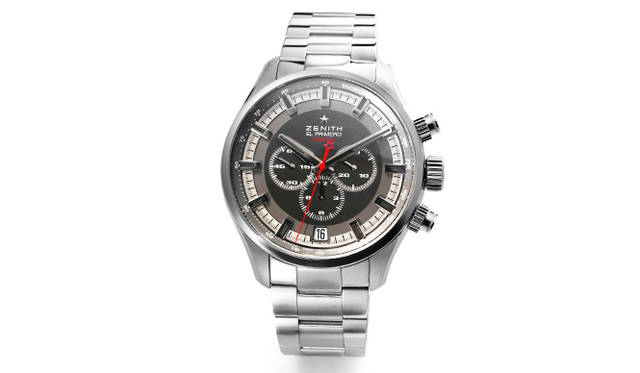 <strong>エル・プリメロ スポーツ</strong><br />ケース｜ステンレススチール<br />直径｜45mm<br />厚さ｜14.05mm<br />ムーブメント｜自動巻き（Cal.400B）<br />機能｜クロノグラフ（30分積算計、12時間積算計）、タキメータースケール、日付表示<br />ブレスレット｜ステンレススチール<br />防水｜20気圧<br />発売時期｜10月予定<br />予価｜123万1200円<br />