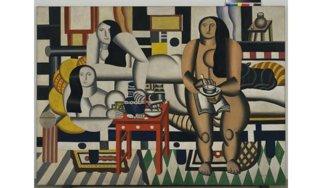 Fernand Léger Three Women (Le Grand Déjeuner), 1921Huile sur toile6' 1/4' x 8’ 3' (183.5 x 251.5 cm). New York, Museum of Modern Art (MoMA), Mrs. Simon Guggenheim Fund. 189.1942© Adagp, Paris 2015 - Photo © 2015 Digital Image, the Museum of modern Art, New York/Scala, Florence
