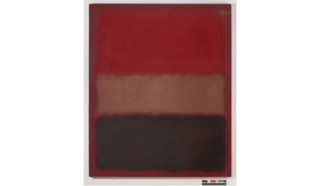 Mark RothkoNo. 46 [Black, Ochre, Red Over Red], 1957 Huile sur toile99 1/2 x 81 1/2 x 1 3/4 in. (252.73 x 207.01 x 4.45 cm) The Museum ofContemporary Art, Los Angeles The Panza Collection© 1998 Kate Rothko Prizel & Christopher Rothko - ADAGP, Paris, 2015  - Photo The Museum of Contemporary Art, Los Angeles