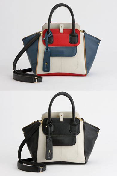 <strong>ithelicy｜イザリシー</strong><br />サイドの張り出した独特なフォルムに特徴のあるハンドバッグ「ITA MINI-CO」（W210×H190×D120mm）4万3200円