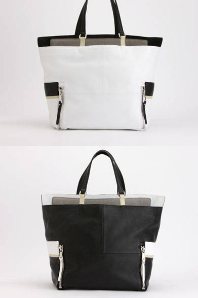 <strong>ithelicy｜イザリシー</strong><br />フロントについた2つのファスナーが印象的なトートバッグ「DAVIDA」（W330×H370×D200mm）5万4000円