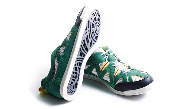 このソールは太陽と風をイメージしたデザイン。