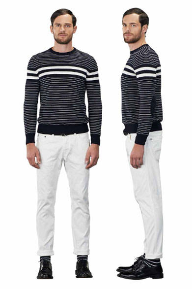 <strong>MARINA YACHTING｜マリーナ ヨッティング</strong><br />2015春夏コレクション　トップス2万2680円、パンツ参考商品