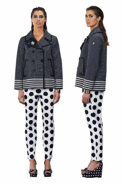 <strong>MARINA YACHTING｜マリーナ ヨッティング</strong><br />2015春夏コレクション　ジャケット8万5320円、パンツ参考商品