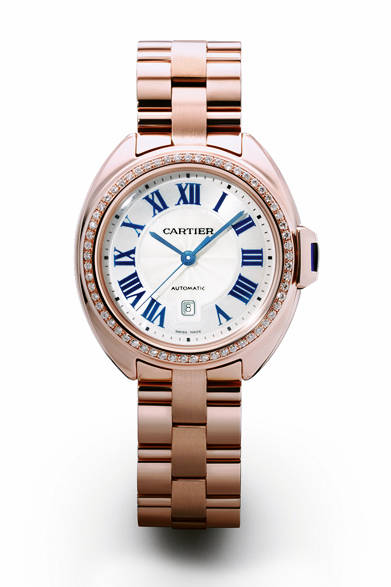 <strong>クレ ドゥ カルティエ 31 mm<br>PG×ダイヤモンド　ブレスレット</strong><br>383万4000円<br><br>Eric Maillet © Cartier