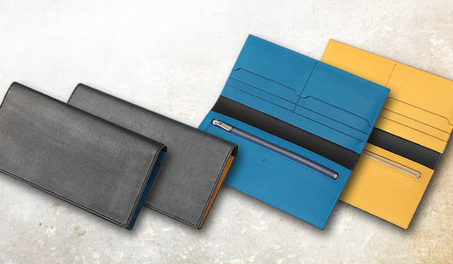 「SPERIO FIN CALF Limited color」 新登場のコンビネーションレザーモデルは、ブラック×ブルー、ネイビー×イエローの2色展開。