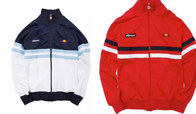 <strong>ellesse｜エレッセ</strong><br />「ヘリテージライン」インポートトラックジャケット各1万3500円