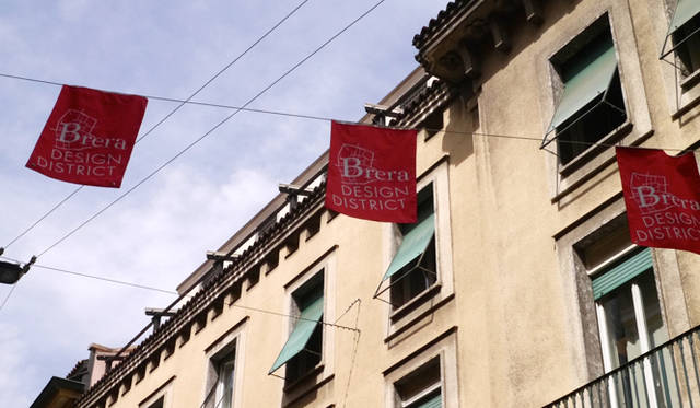 デザインウィーク中のブレラ地区は室内装飾での参加が多い