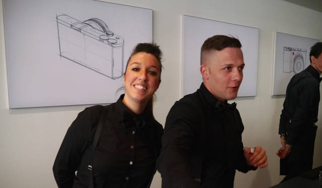 アウディ シティラブのバールにて