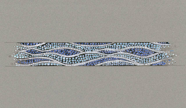 「WATERCOLORS」のデザイン画  ©Tiffany & Co.